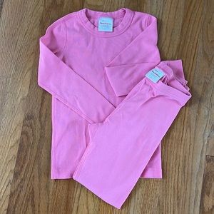 Hanna Andersson, size 8 (130cm), pink pj set.